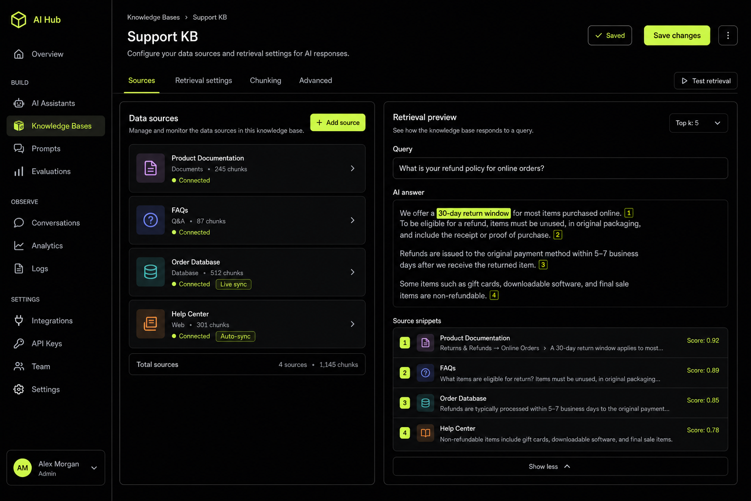 AI Support Agent — 1