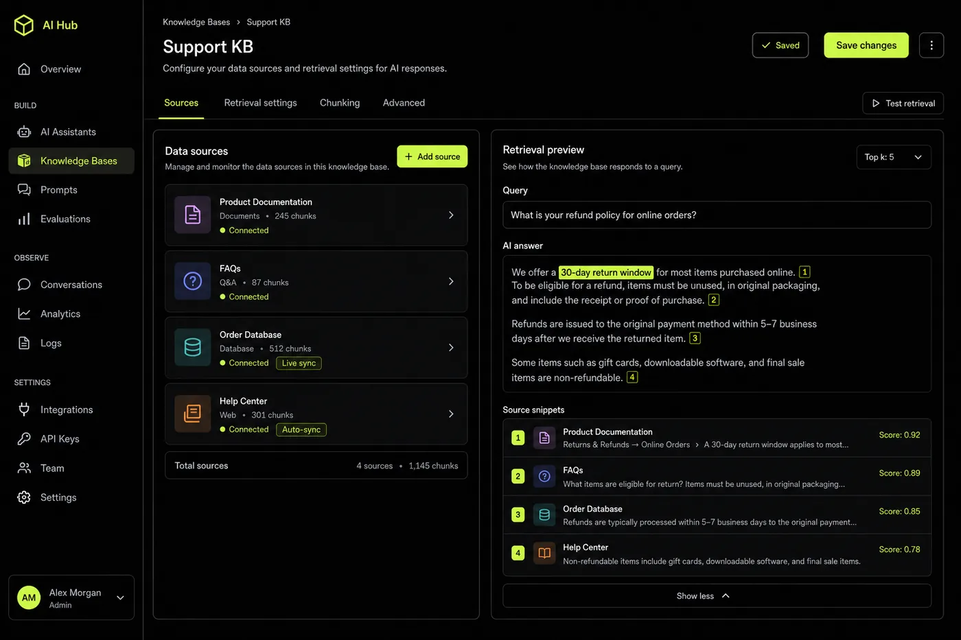 AI Support Agent — 1