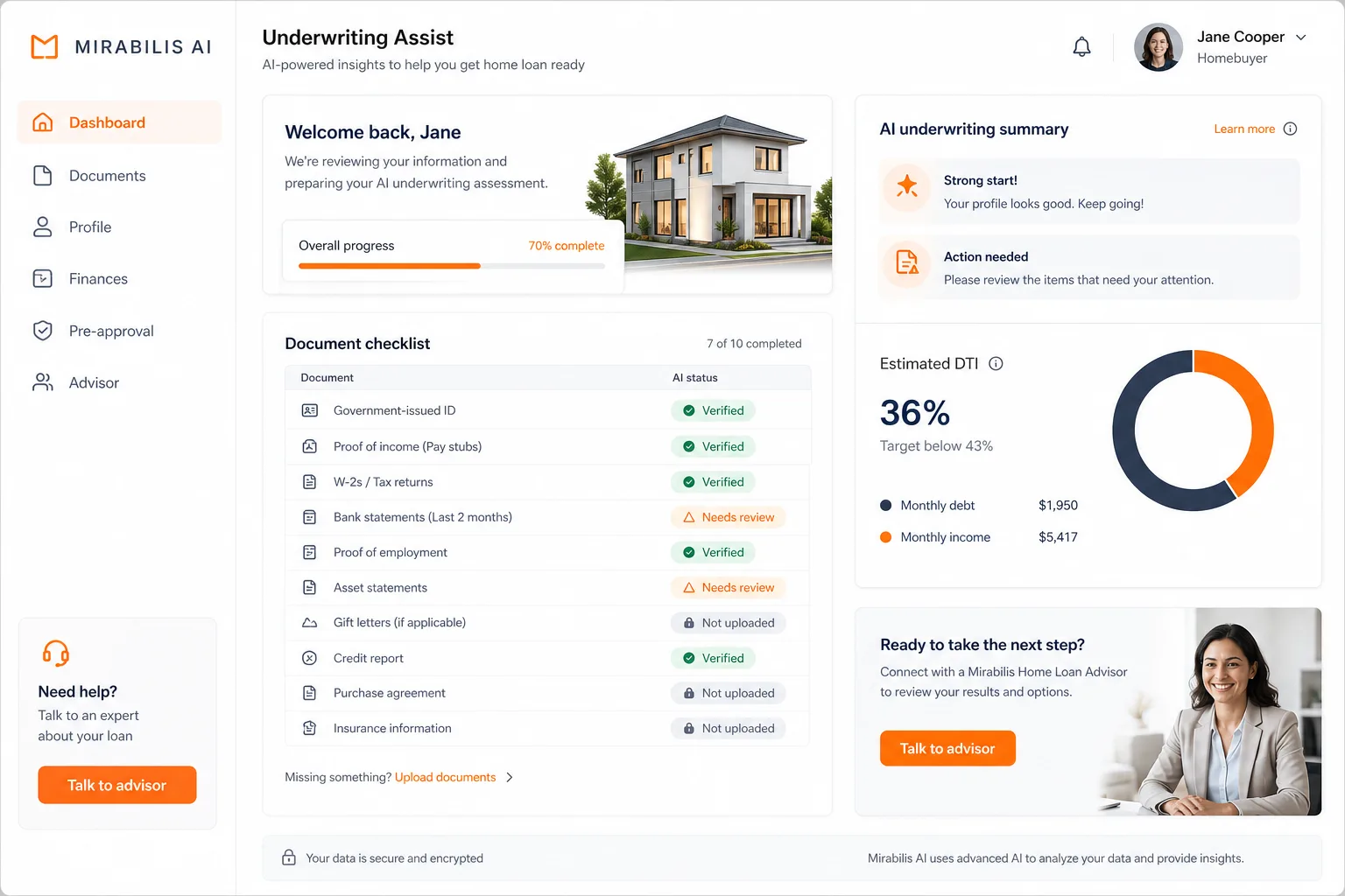 Mirabilis AI Finance — 2